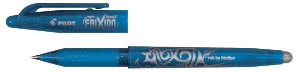 PILOT FRIXION ball Tintenroller hellblau 0,35 mm, Schreibfarbe: blau, 1 St.