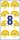 AVERY Zweckform Prüfplaketten 7908 gelb 30,0 x 30,0 mm, 10 Blatt