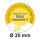 AVERY Zweckform Prüfplaketten 7908 gelb 30,0 x 30,0 mm, 10 Blatt