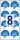 AVERY Zweckform Prüfplaketten 7909 blau 30,0 x 30,0 mm, 10 Blatt