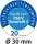 AVERY Zweckform Prüfplaketten 7909 blau 30,0 x 30,0 mm, 10 Blatt