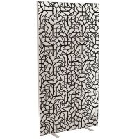 PAPERFLOW Trennwand easyScreen Black & White, 62305...