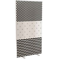 PAPERFLOW Trennwand easyScreen Black & White, 60437...