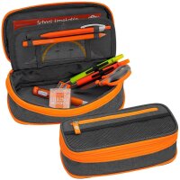 WEDO Schlampermäppchen NEON Stretch neonorange/grau,...