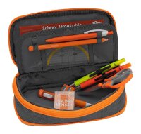 WEDO Schlampermäppchen NEON Stretch neonorange/grau, 23,0 x 12,0 cm
