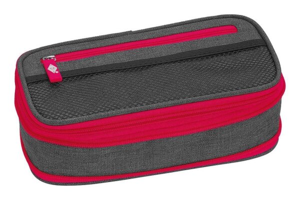 WEDO Schlampermäppchen NEON Stretch neonrosa/grau, 23,0 x 12,0 cm
