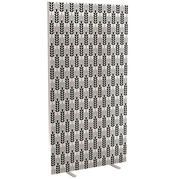 PAPERFLOW Trennwand easyScreen Black & White, 60517 bunt 94,0 x 173,4 cm, 1 St.