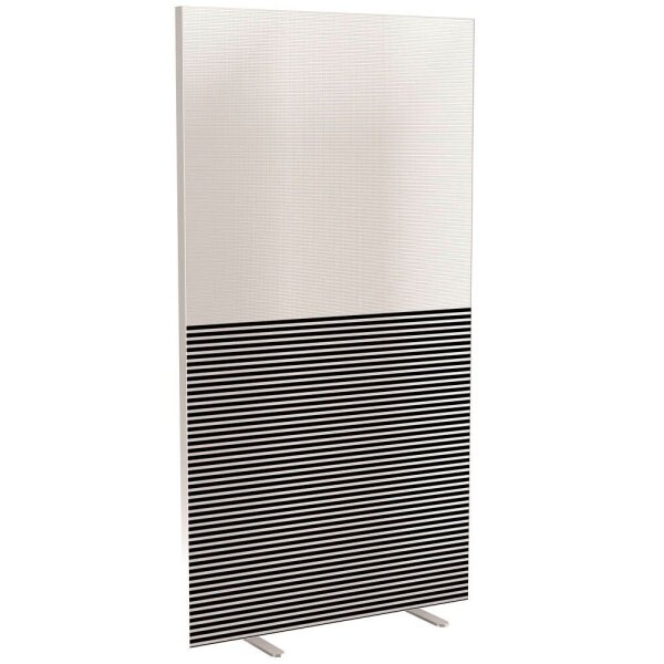 PAPERFLOW Trennwand easyScreen Black & White, 62337 bunt 94,0 x 173,4 cm, 1 St.