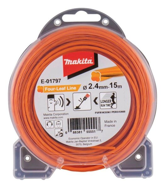 makita E-01797 Mähfaden 2,4 mm x 15,0 m