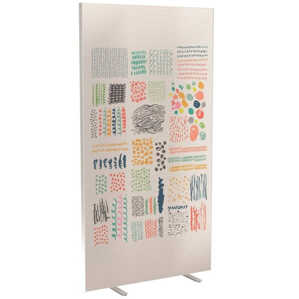 PAPERFLOW Trennwand easyScreen Colour, 61087 bunt 94,0 x 173,4 cm, 1 St.