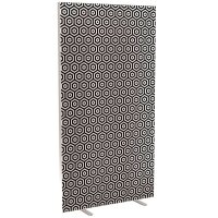 PAPERFLOW Trennwand easyScreen Black & White, 60405 bunt 94,0 x 173,4 cm, 1 St.