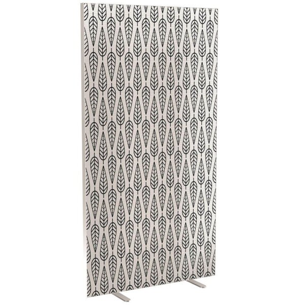 PAPERFLOW Trennwand easyScreen Black & White, 60485 bunt 94,0 x 173,4 cm, 1 St.