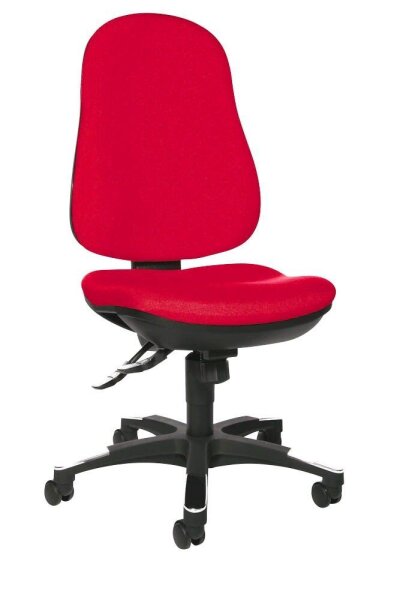 Topstar Bürostuhl Trend SY 10, 9020G21 Stoff rot, Gestell schwarz