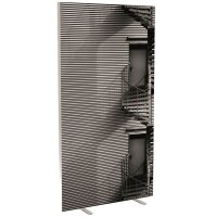 PAPERFLOW Trennwand easyScreen Black & White, 62321...
