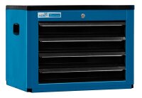ADB Schrank-Aufsatz blau, anthrazit 4 Schubladen 60,0 x...