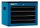 ADB Schrank-Aufsatz blau, anthrazit 4 Schubladen 60,0 x 44,0 x 45,0 cm, 1 St.
