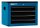 ADB Schrank-Aufsatz blau, anthrazit 4 Schubladen 60,0 x 44,0 x 45,0 cm, 1 St.