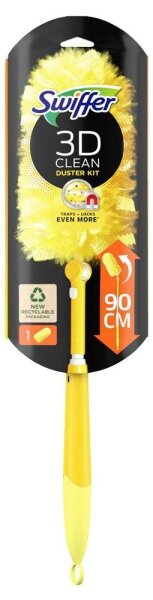 Swiffer 3D CLEAN DUSTER KIT Staubfangtücher Mikrofaser, 1 Set