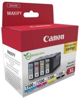 Canon PGI-1500 XL BK/C/M/Y schwarz, cyan, magenta, gelb...