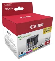 Canon PGI-2500 XL BK/C/M/Y schwarz, cyan, magenta, gelb Druckerpatronen, 4er-Set