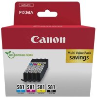 Canon CLI-581 BK/C/M/Y schwarz, cyan, magenta, gelb...