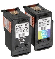 Canon PG-540L + CL-541XL schwarz, color Druckköpfe + Fotopapier, 2er-Set