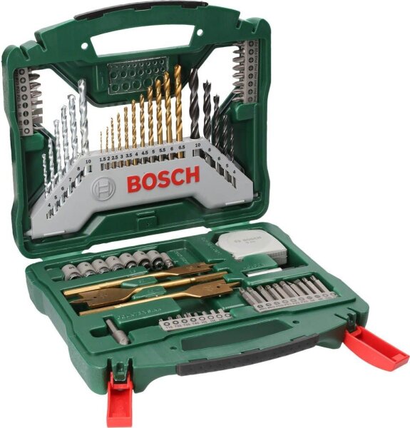 BOSCH Bohrer- und Bit-Set X-Line, 70-teilig