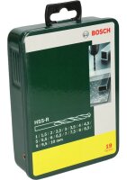 BOSCH Metallbohrer-Set HSS-R, 19-teilig