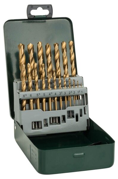 BOSCH Metallbohrer-Set HSS-TiN, 19-teilig