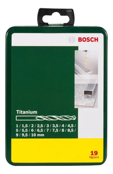 BOSCH Metallbohrer-Set HSS-TiN, 19-teilig