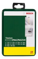 BOSCH Metallbohrer-Set HSS-TiN, 19-teilig