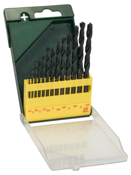 BOSCH Metallbohrer-Set HSS-R, 13-teilig