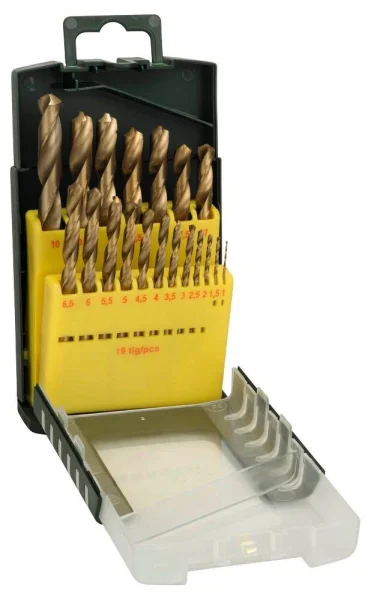 BOSCH Metallbohrer-Set HSS-TiN, 19-teilig