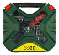 BOSCH Bohrer- und Bit-Set X-Line Classic, 60-teilig