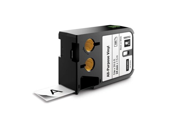 DYMO Schriftband XTL 1868753, 24 mm, schwarz auf weiß, 1 St.