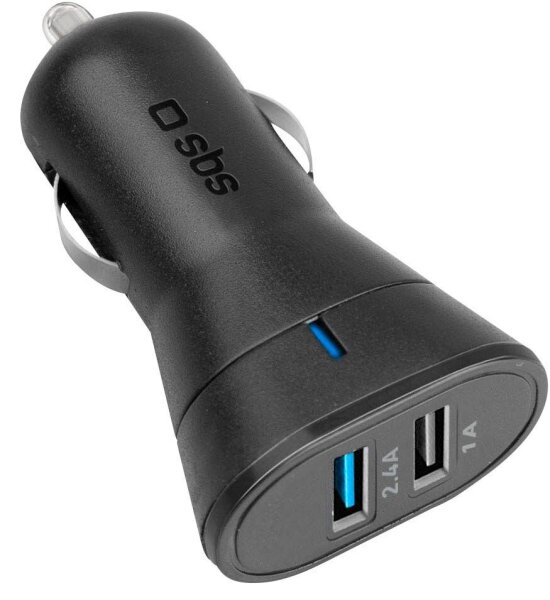 sbs Kfz-Ladeadapter schwarz, 12 Watt