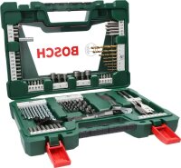 BOSCH Bohrer- und Bit-Set mit LED-Taschenlampe und...