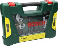 BOSCH Bohrer- und Bit-Set mit LED-Taschenlampe und...