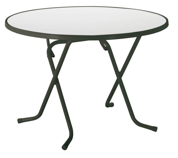 barths Gartentisch Dublin grau, weiß rund 100,0 x 100,0 x 70,0 cm