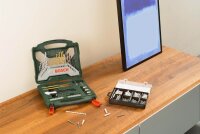 BOSCH Bohrer- und Bit-Set X-Line 50Ti plus 173-teilig Fixier-Set, 223-teilig