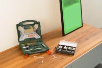BOSCH Bohrer- und Bit-Set X-Line 50Ti plus 173-teilig Fixier-Set, 223-teilig
