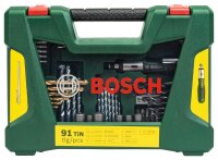 BOSCH Bohrer- und Bit-Set V-Line Box, 91-teilig