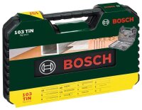 BOSCH Bohrer- und Bit-Set TiN V-Line Set, 103-teilig