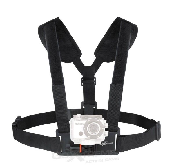 EASYPIX® Brustgurthalterung für Easypix GoXtreme Actioncams und GoPro Hero Kamera