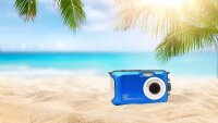 EASYPIX® W3027 WAVE Unterwasserkamera blau 30,0 Mio. Pixel  ( 10034 )