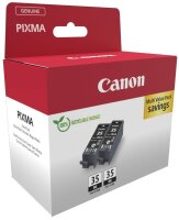 Canon PGI-35 BK Twin-Pack schwarz Druckerpatronen, 2er-Set