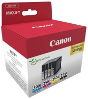 Canon PGI-2500 BK/C/M/Y schwarz, cyan, magenta, gelb...