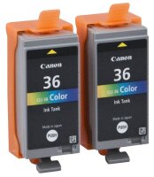 Canon CLI-36 Twin-Pack color Druckerpatronen, 2er-Set