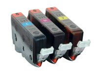 Canon CLI-521 C/M/Y cyan, magenta, gelb Druckerpatronen, 3er-Set
