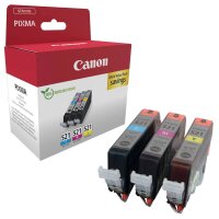Canon CLI-521 C/M/Y cyan, magenta, gelb Druckerpatronen, 3er-Set